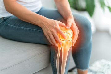 Arthrose, Arthritis Schmerzen im Knie. Verschleiss durch Abnutzung.