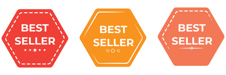 Best seller emblem badge design template, eps10