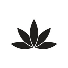 Cannabis logo vector template symbol design