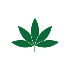 Cannabis logo vector template symbol design