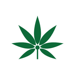Cannabis logo vector template symbol design