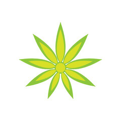 Cannabis logo vector template symbol design