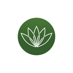 Cannabis logo vector template symbol design