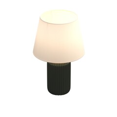 table lamp isolated on white background, room lamp, 3D illustration, cg render
