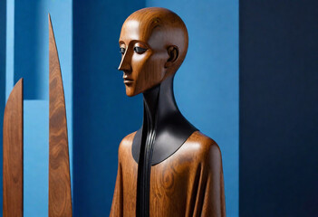 _A-wooden-sculpture-of-an-abstract-human-figure