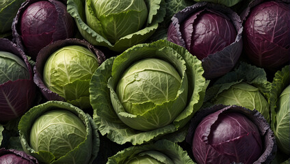 red cabbage in the market