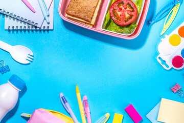 Healthy school meal concept