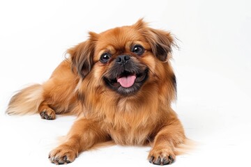 The Pekingese dog breed, known for its small size and lion-like appearance