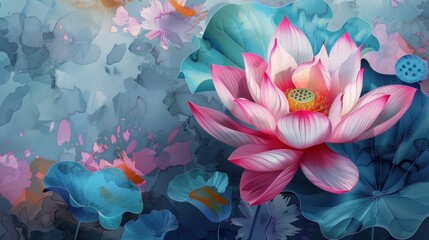 Abstract background beautiful Flowers