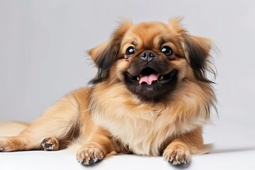 The Pekingese dog breed, known for its small size and lion-like appearance