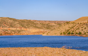 Bighorn Canyon National Recreation Area on the the border between Wyoming and Montana