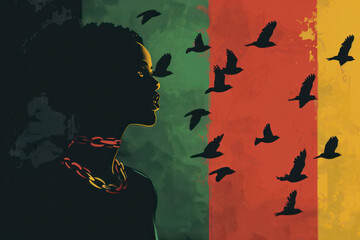 Juneteenth, Freedom Day, Juneteenth background, African American, Juneteenth Freedom Day Celebration, June 19, racial equality - obrazy, fototapety, plakaty
