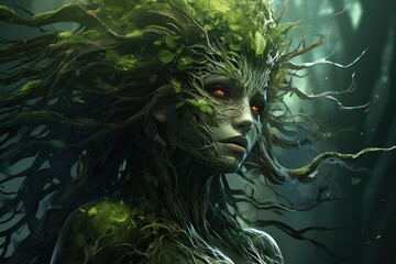 Mystical forest creature - obrazy, fototapety, plakaty