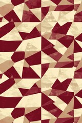 Burgundy and Beige Abstract geometric pattern background