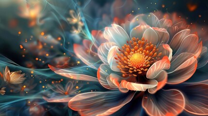 Abstract background beautiful Flowers