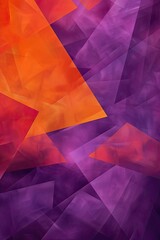 Purple and Orange Abstract geometric pattern background.