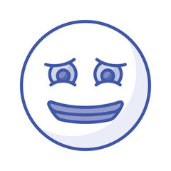 Premium icon of guilty emoji, ready to use editable vector