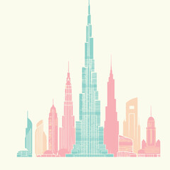 Cityscapes and Skylines: Vector Designs Featuring the World's Most Popular Destinations