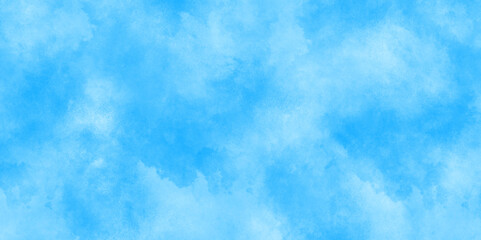 watercolor background concept abstract cloudy sky, cloudy and grunge blue watercolor background texture, shiny beautiful light blue cloudy sky, light sky or ocean blue watercolor abstract background.