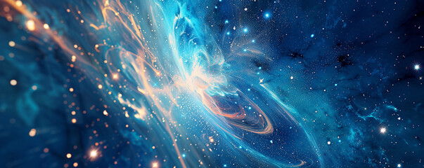 Galactic Ballet: Celestial Dance of Stardust and Cosmic Light