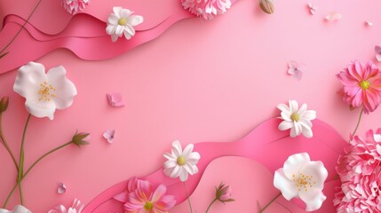 Mother's day background with copy space.