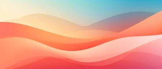 Modern vector illustration of sunrise tones with sleek geometric lines and smooth gradients, perfect for fresh designs, - obrazy, fototapety, plakaty