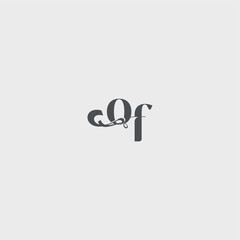 beauty monogram initial logo simple and minimalism OF Classy black fashion letter