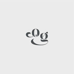 beauty monogram initial logo simple and minimalism OG Classy black fashion letter