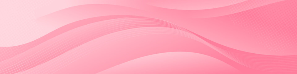 Dynamic Pink Gradient Waves. Create eye catching headers, promotional banners, and graphic elements with this abstract banner. The smooth  pink gradient waves bring a modern and dynamic look