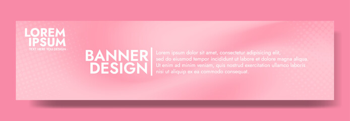 Gradient blurred banner in shades of pink. Ideal for web banners, social media posts, or any design project that requires a calming backdrop
