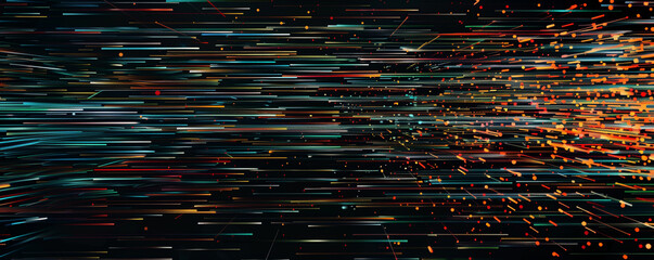 The Chaos of Data Corruption in a Glitch-Inspired Digital Landscape