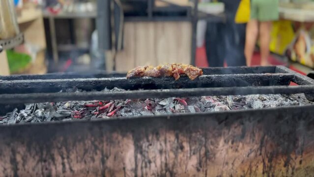 a place to burn satai made from charcoal