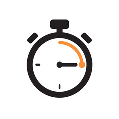 creative stopwatch vector icon. fast time vector icon