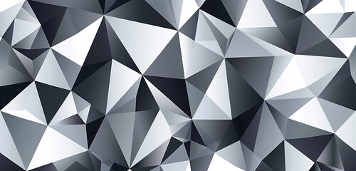 Modern minimalist triangles in charcoal grey and white for contemporary style.