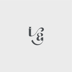 beauty monogram initial logo simple and minimalism TA Classy black fashion letter