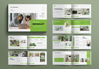 Case Study Booklet Template Design Layout Landscape
