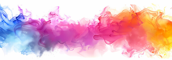 Abstract colorful background with paint brush strokes
