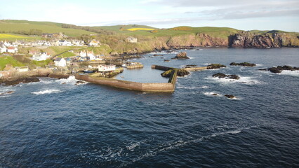 Obraz premium St Abbs, Scotland, New Asgaurd