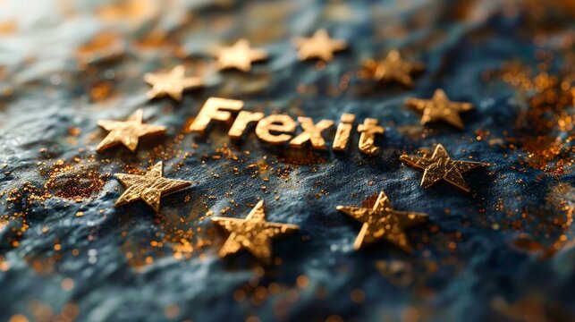 European flag with frexit written on it