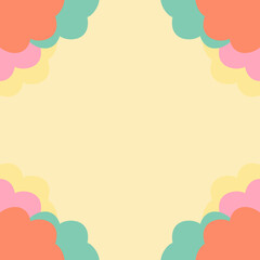 Obraz premium Abstract spring colorful frame background