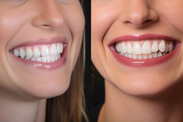 Gum Contouring: Before-and-after image of a patient's smile enhancement through gum contouring, reshaping the gumline for a more balanced appearance.