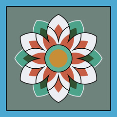 This is a traditional Korean Dancheong pattern.