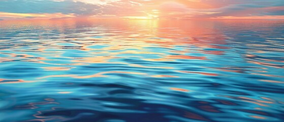 A high-resolution image of a calm lake at sunrise