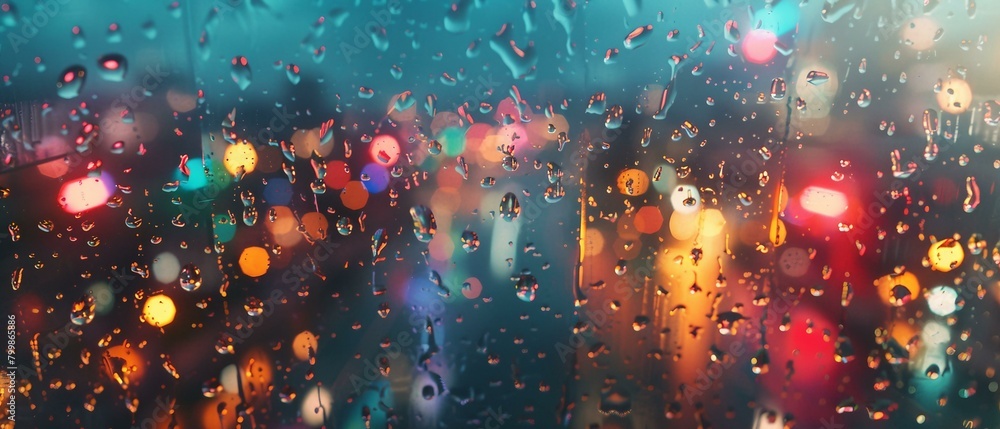 Canvas Prints A raindrops on a window