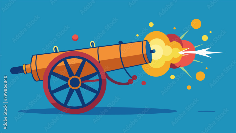 Poster with precision and grace the cannon is fired a true symbol of the unity and determination of the peo