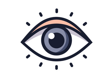 vision eye icon, eye logo
