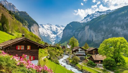Alpine Charm: Exploring a Swiss Mountain Village"