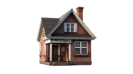 house on a transparent background in full size 