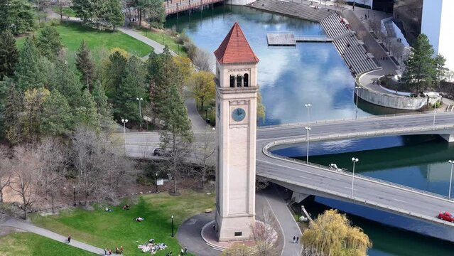 spokane washington state city downtown riverfront park