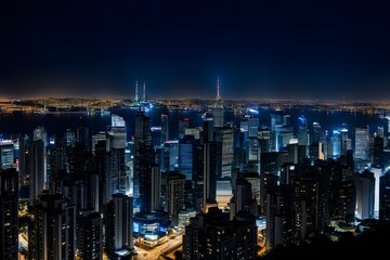 a spectacular night view of the city